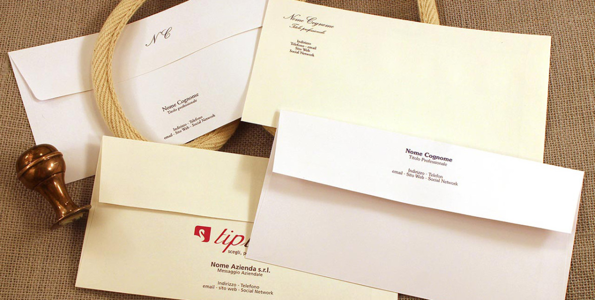 Stampa online di Buste personalizzate