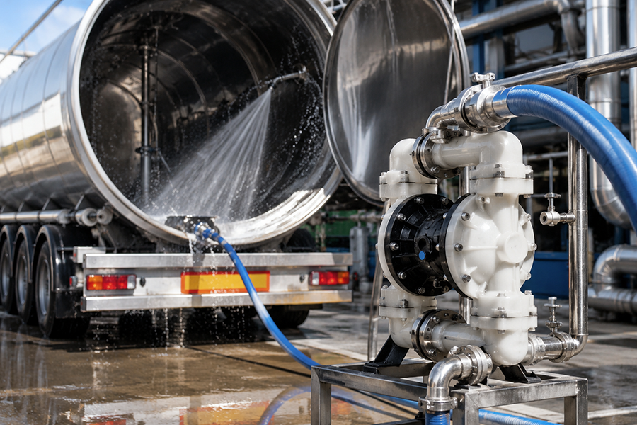 Pompe pneumatiche per lavaggio cisterne: vantaggi operativi nei processi industriali